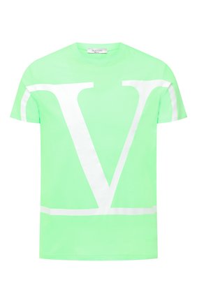 Мужская хлопковая футболка VALENTINO зеленого цвета по цене 33650 руб., арт. UV3MG05S63Q | Фото 1 Мужская хлопковая футболка VALENTINO зеленого цвета, арт. UV3MG05S63Q | Фото 1
