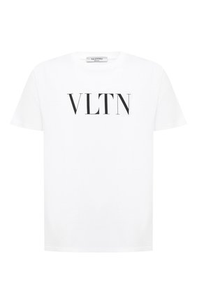 Мужская хлопковая футболка VALENTINO белого цвета по цене 28350 руб., арт. UV3MG10V3LE | Фото 1 Мужская хлопковая футболка VALENTINO белого цвета, арт. UV3MG10V3LE | Фото 1
