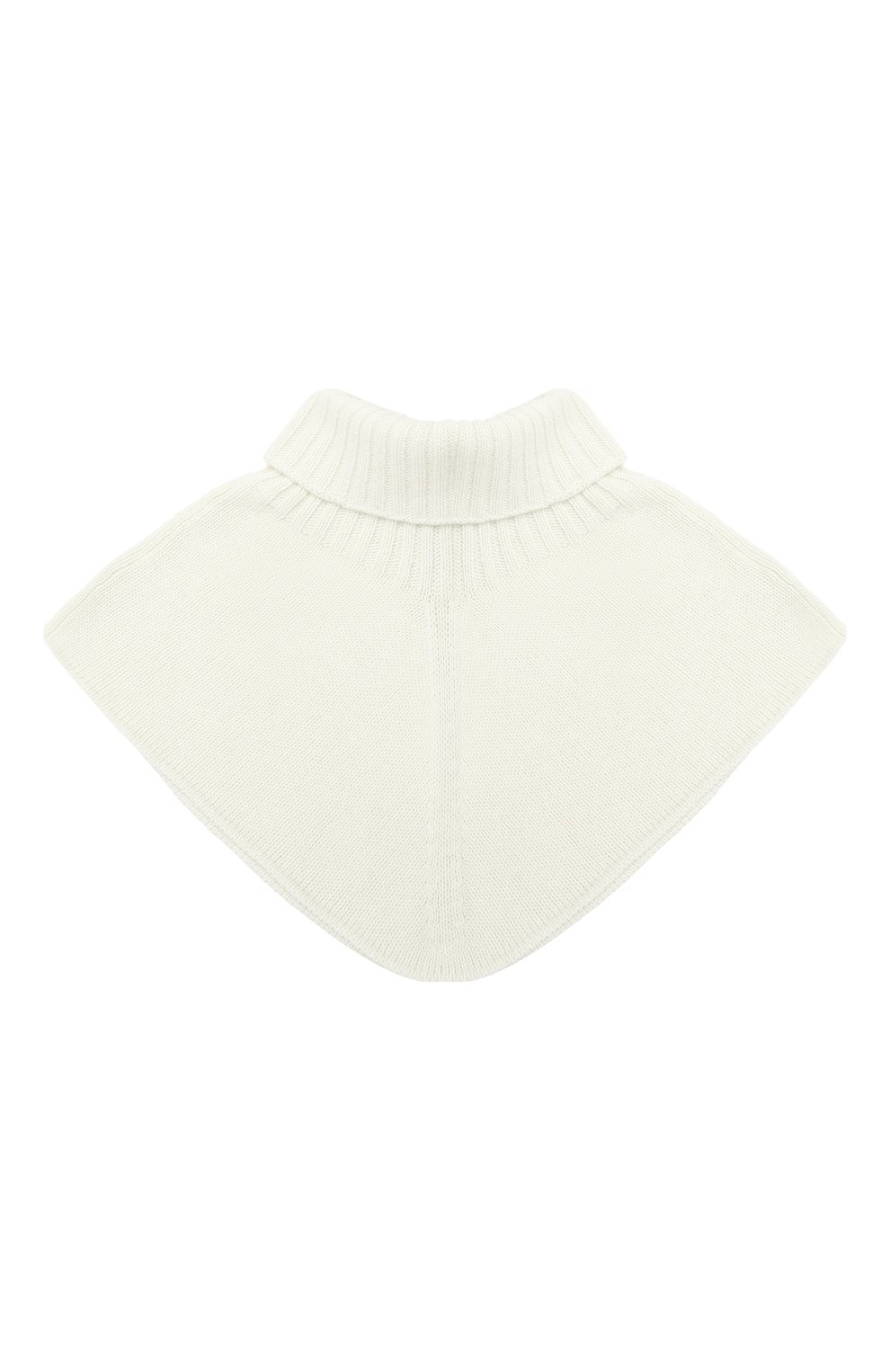 Детский шерстяной шарф-воротник CATYA белого цвета, арт. 024792/2 | Фото 2 (Материал: Текстиль, Шерсть; Региональные ограничения белый список (Axapta Mercury): RU)