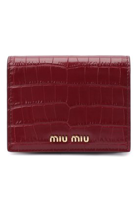 Женские кожаное портмоне MIU MIU красного цвета по цене 26500 руб., арт. 5MV204-2B8G-F0041 | Фото 1 Женские кожаное портмоне MIU MIU красного цвета, арт. 5MV204-2B8G-F0041 | Фото 1