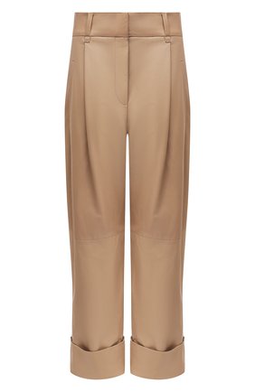 Женские кожаные брюки BRUNELLO CUCINELLI бежевого цвета по цене 275000 руб., арт. M0TANP7201 | Фото 1 Женские кожаные брюки BRUNELLO CUCINELLI бежевого цвета, арт. M0TANP7201 | Фото 1