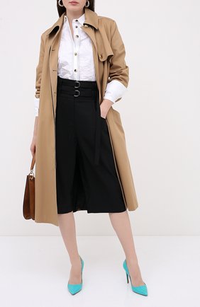 Женская кожаные туфли celia RALPH LAUREN бирюзового цвета по цене 399500 руб., арт. 800771974/CNIL | Фото 2 Женская кожаные туфли celia RALPH LAUREN бирюзового цвета, арт. 800771974/CNIL | Фото 2