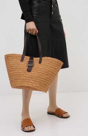 Женский сумка-шопер panier SAINT LAURENT бежевого цвета по цене 92200 руб., арт. 619774/GQTHB | Фото 2 Женский сумка-шопер panier SAINT LAURENT бежевого цвета, арт. 619774/GQTHB | Фото 2