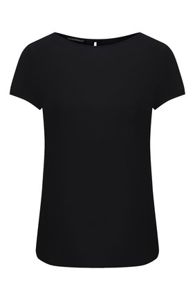 Женский шелковый топ EMPORIO ARMANI черного цвета по цене 29950 руб., арт. 9NC05T/92306 | Фото 1 Женский шелковый топ EMPORIO ARMANI черного цвета, арт. 9NC05T/92306 | Фото 1