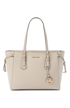 Женская сумка-тоут voyager medium MICHAEL MICHAEL KORS бежевого цвета по цене 27250 руб., арт. 30H7GV6T8L | Фото 1 Женская сумка-тоут voyager medium MICHAEL MICHAEL KORS бежевого цвета, арт. 30H7GV6T8L | Фото 1
