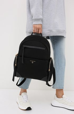 Женский рюкзак prescott MICHAEL MICHAEL KORS черного цвета по цене 23650 руб., арт. 30S0G1RB7C | Фото 2 Женский рюкзак prescott MICHAEL MICHAEL KORS черного цвета, арт. 30S0G1RB7C | Фото 2