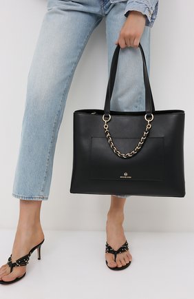 Женская сумка cece MICHAEL MICHAEL KORS черного цвета по цене 36850 руб., арт. 30S0G0ET2L | Фото 2 Женская сумка cece MICHAEL MICHAEL KORS черного цвета, арт. 30S0G0ET2L | Фото 2