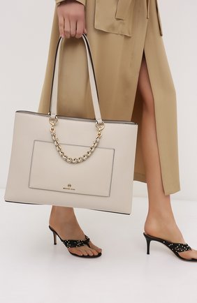 Женская сумка cece MICHAEL MICHAEL KORS бежевого цвета по цене 36850 руб., арт. 30S0G0ET2L | Фото 2 Женская сумка cece MICHAEL MICHAEL KORS бежевого цвета, арт. 30S0G0ET2L | Фото 2