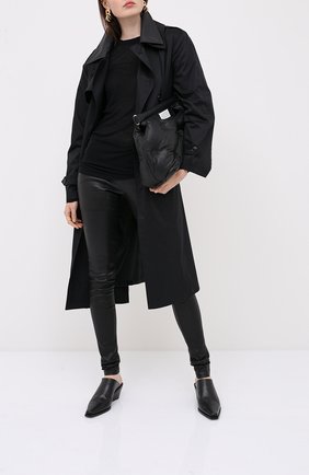 Женские брюки RICK OWENS черного цвета по цене 125500 руб., арт. RP20F2319/LS | Фото 2 Женские брюки RICK OWENS черного цвета, арт. RP20F2319/LS | Фото 2