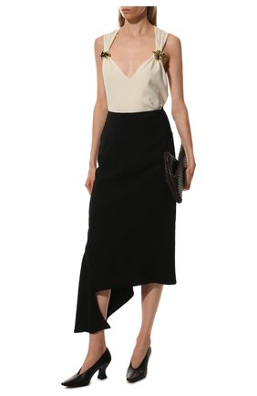 Женская кожаные туфли almond BOTTEGA VENETA черного цвета по цене 51300 руб., арт. 608839/VBSD0 | Фото 2 Женская кожаные туфли almond BOTTEGA VENETA черного цвета, арт. 608839/VBSD0 | Фото 2