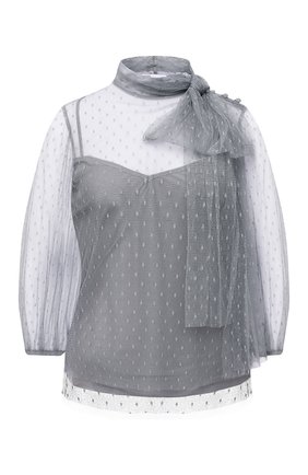 Женская блузка REDVALENTINO серого цвета по цене 34950 руб., арт. UR3AAA90/1GK | Фото 1 Женская блузка REDVALENTINO серого цвета, арт. UR3AAA90/1GK | Фото 1