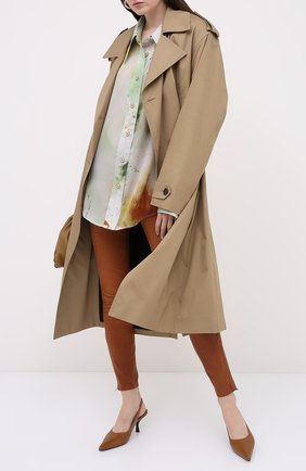 Женские кожаные брюки J BRAND коричневого цвета по цене 98950 руб., арт. L8001/G | Фото 2 Женские кожаные брюки J BRAND коричневого цвета, арт. L8001/G | Фото 2