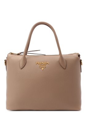 Женская сумка PRADA бежевого цвета по цене 130000 руб., арт. 1BA157-2BBE-F0770-NOX | Фото 1 Женская сумка PRADA бежевого цвета, арт. 1BA157-2BBE-F0770-NOX | Фото 1