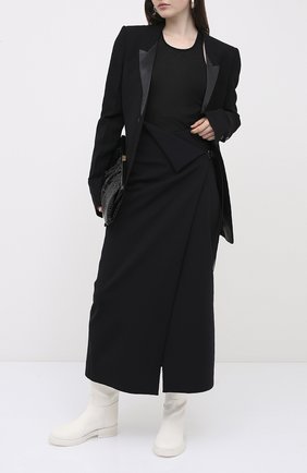 Женская хлопковая майка RICK OWENS черного цвета по цене 19800 руб., арт. RP20F2101/RC | Фото 2 Женская хлопковая майка RICK OWENS черного цвета, арт. RP20F2101/RC | Фото 2