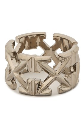 Женское кольцо OFF-WHITE серебряного цвета по цене 19450 руб., арт. 0W0C007S20MET0017200 | Фото 1 Женское кольцо OFF-WHITE серебряного цвета, арт. 0W0C007S20MET0017200 | Фото 1