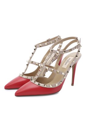 Кожаные туфли Rockstud | Фото №1 Кожаные туфли Rockstud | Фото №1