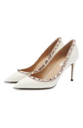 Женская кожаные туфли valentino garavani rockstud VALENTINO белого цвета по цене 47300 руб., арт. UW2S0A04/V0D | Фото 1 Женская кожаные туфли valentino garavani rockstud VALENTINO белого цвета, арт. UW2S0A04/V0D | Фото 1