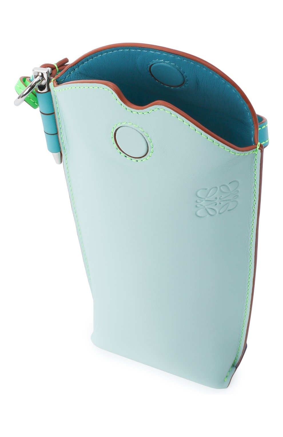 Женская сумка gate pocket loewe x paula's ibiza LOEWE голубого цвета по цене 54350 руб., арт. C650Z42X20 | Фото 4 Женская сумка gate pocket loewe x paula's ibiza LOEWE голубого цвета, арт. C650Z42X20 | Фото 4