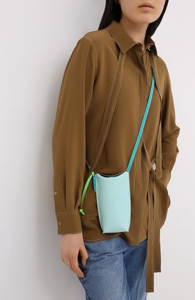 Женская сумка gate pocket loewe x paula's ibiza LOEWE голубого цвета по цене 54350 руб., арт. C650Z42X20 | Фото 5 Женская сумка gate pocket loewe x paula's ibiza LOEWE голубого цвета, арт. C650Z42X20 | Фото 5