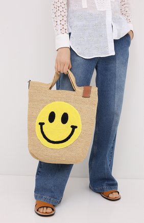 Женская сумка loewe x paula's ibiza LOEWE желтого цвета по цене 66050 руб., арт. A685V81X01 | Фото 2 Женская сумка loewe x paula's ibiza LOEWE желтого цвета, арт. A685V81X01 | Фото 2