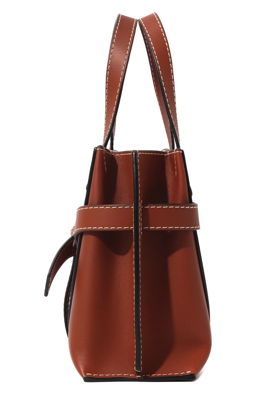 Женская сумка gate bag LOEWE темно-коричневого цвета, арт. 321.56.Z99 | Фото 4 (Сумки-технические: Сумки через плечо, Сумки top-handle; Материал: Натуральная кожа; Ремень/цепочка: На ремешке; Размер: small)