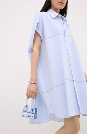 Женская сумка le chiquito JACQUEMUS голубого цвета по цене 37100 руб., арт. 201BA02/5834E | Фото 2 Женская сумка le chiquito JACQUEMUS голубого цвета, арт. 201BA02/5834E | Фото 2