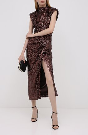 Женское платье с пайетками IN THE MOOD FOR LOVE коричневого цвета по цене 58950 руб., арт. RHEA DRESS | Фото 2 Женское платье с пайетками IN THE MOOD FOR LOVE коричневого цвета, арт. RHEA DRESS | Фото 2