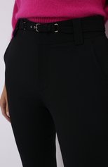 Женские брюки из вискозы REDVALENTINO черного цвета, арт. UR3RBC65/WBP | Фото 5 (Материал внешний: Шерсть, Вискоза; Длина (брюки, джинсы): Стандартные; Женское Кросс-КТ: Брюки-одежда; Силуэт Ж (брюки и джинсы): Прямые, Узкие)