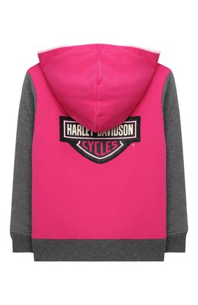 Детский хлопковая толстовка HARLEY-DAVIDSON розового цвета по цене 9090 руб., арт. 6533735 | Фото 2 Детский хлопковая толстовка HARLEY-DAVIDSON розового цвета, арт. 6533735 | Фото 2