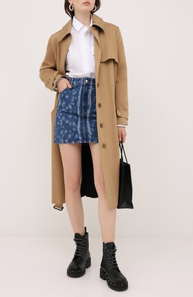 Женская джинсовая юбка BURBERRY синего цвета по цене 45200 руб., арт. 8026889 | Фото 2 Женская джинсовая юбка BURBERRY синего цвета, арт. 8026889 | Фото 2