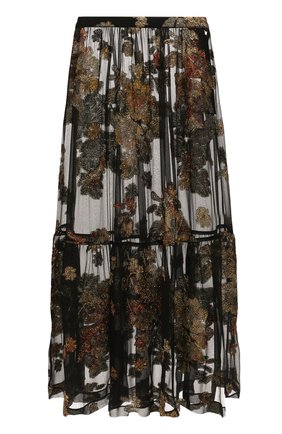 Женская шелковая юбка SAINT LAURENT черного цвета по цене 950500 руб., арт. 618658/Y7A11 | Фото 1 Женская шелковая юбка SAINT LAURENT черного цвета, арт. 618658/Y7A11 | Фото 1