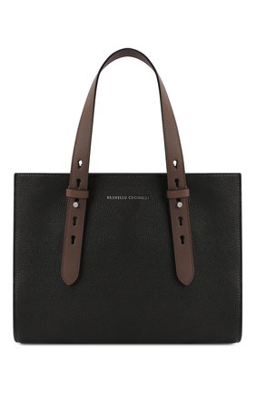 Женская сумка super vee BRUNELLO CUCINELLI черного цвета по цене 217500 руб., арт. MBVND2177P | Фото 1 Женская сумка super vee BRUNELLO CUCINELLI черного цвета, арт. MBVND2177P | Фото 1