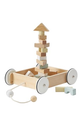 Детского игрушка тележка с кубиками KID`S CONCEPT бежевого цвета по цене 9330 руб., арт. 1000195 | Фото 1 Детского игрушка тележка с кубиками KID`S CONCEPT бежевого цвета, арт. 1000195 | Фото 1