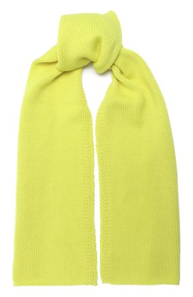 Детский шерстяной шарф CATYA желтого цвета, арт. 024759 | Фото 1 (Материал: Шерсть, Текстиль)