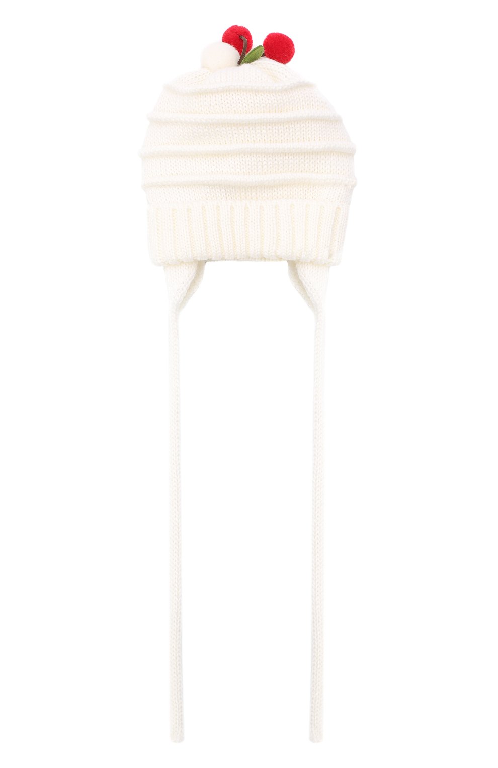 Детского шерстяная шапка CATYA белого цвета, арт. 024576/A | Фото 1 (Материал: Текстиль, Шерсть; Региональные ограничения белый список (Axapta Mercury): RU)