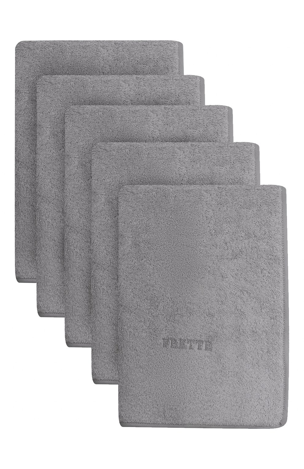 Мужского комплект из 5-ти полотенец FRETTE темно-серого цвета, арт. FR2933 D1100 5PZD | Фото 1