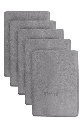 Мужского комплект из 5-ти полотенец FRETTE темно-серого цвета по цене 25200 руб., арт. FR2933 D1100 5PZD | Фото 1 Мужского комплект из 5-ти полотенец FRETTE темно-серого цвета, арт. FR2933 D1100 5PZD | Фото 1