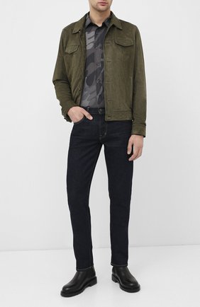 Мужская рубашка TOM FORD хаки цвета по цене 59950 руб., арт. 7FT925/94VSEG | Фото 2 Мужская рубашка TOM FORD хаки цвета, арт. 7FT925/94VSEG | Фото 2
