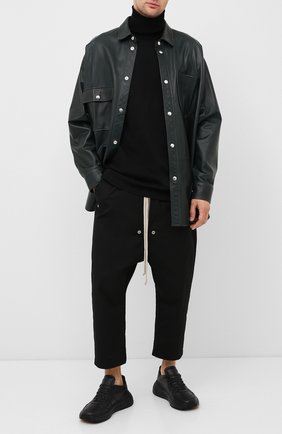 Мужской хлопковые брюки RICK OWENS черного цвета по цене 49200 руб., арт. RU20F3363/TE | Фото 2 Мужской хлопковые брюки RICK OWENS черного цвета, арт. RU20F3363/TE | Фото 2