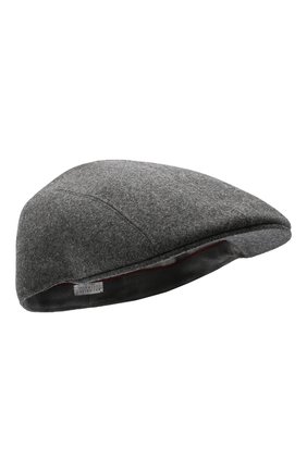 Мужская шерстяное кепи BRUNELLO CUCINELLI серого цвета по цене 28500 руб., арт. M038P9958 | Фото 1 Мужская шерстяное кепи BRUNELLO CUCINELLI серого цвета, арт. M038P9958 | Фото 1