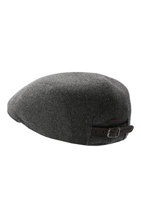 Мужская шерстяное кепи BRUNELLO CUCINELLI серого цвета по цене 28500 руб., арт. M038P9958 | Фото 2 Мужская шерстяное кепи BRUNELLO CUCINELLI серого цвета, арт. M038P9958 | Фото 2