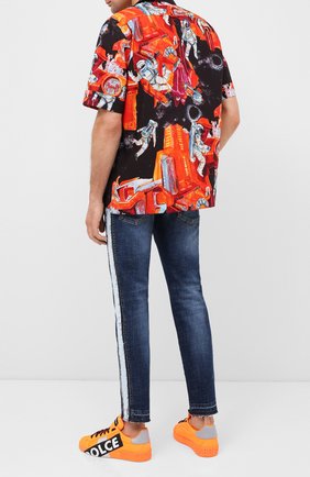 Мужские текстильные кеды portofino DOLCE & GABBANA оранжевого цвета по цене 39550 руб., арт. CS1772/AJ992 | Фото 2 Мужские текстильные кеды portofino DOLCE & GABBANA оранжевого цвета, арт. CS1772/AJ992 | Фото 2