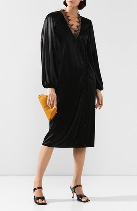 Женское платье CHRISTOPHER KANE черного цвета по цене 85900 руб., арт. RE20 DR3277 SLINKY SATIN JERSEY | Фото 2 Женское платье CHRISTOPHER KANE черного цвета, арт. RE20 DR3277 SLINKY SATIN JERSEY | Фото 2