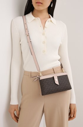 Женская сумка mk charm MICHAEL MICHAEL KORS коричневого цвета по цене 16700 руб., арт. 32S0G00C7B | Фото 2 Женская сумка mk charm MICHAEL MICHAEL KORS коричневого цвета, арт. 32S0G00C7B | Фото 2