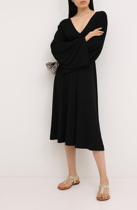 Женские текстильные сандалии MICHAEL MICHAEL KORS золотого цвета по цене 12850 руб., арт. 40R8MKFA1D | Фото 2 Женские текстильные сандалии MICHAEL MICHAEL KORS золотого цвета, арт. 40R8MKFA1D | Фото 2