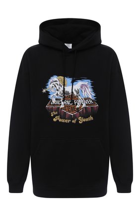 Мужской хлопковое худи VETEMENTS черного цвета по цене 68900 руб., арт. UAH21TR635 1605/M | Фото 1 Мужской хлопковое худи VETEMENTS черного цвета, арт. UAH21TR635 1605/M | Фото 1