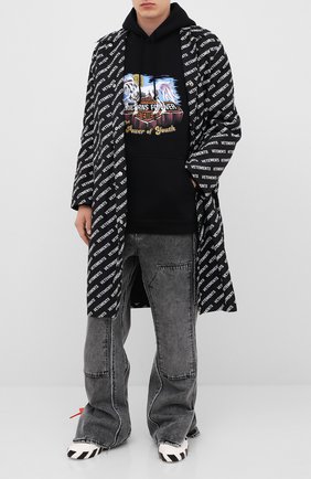 Мужской хлопковое худи VETEMENTS черного цвета по цене 68900 руб., арт. UAH21TR635 1605/M | Фото 2 Мужской хлопковое худи VETEMENTS черного цвета, арт. UAH21TR635 1605/M | Фото 2