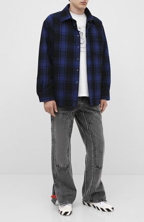 Мужская шерстяная куртка VETEMENTS синего цвета по цене 124000 руб., арт. UAH21JA101 1213/M | Фото 2 Мужская шерстяная куртка VETEMENTS синего цвета, арт. UAH21JA101 1213/M | Фото 2