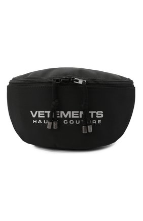 Мужская поясная сумка VETEMENTS черного цвета по цене 31400 руб., арт. UAH21BA258 1301/M | Фото 1 Мужская поясная сумка VETEMENTS черного цвета, арт. UAH21BA258 1301/M | Фото 1
