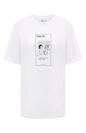 Женская хлопковая футболка VETEMENTS белого цвета по цене 22550 руб., арт. UAH21TR679 1600/W | Фото 1 Женская хлопковая футболка VETEMENTS белого цвета, арт. UAH21TR679 1600/W | Фото 1